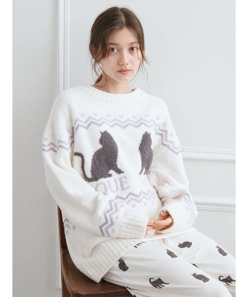 gelato pique（ジェラートピケ） パジャマ ルームウェア CATジャガード