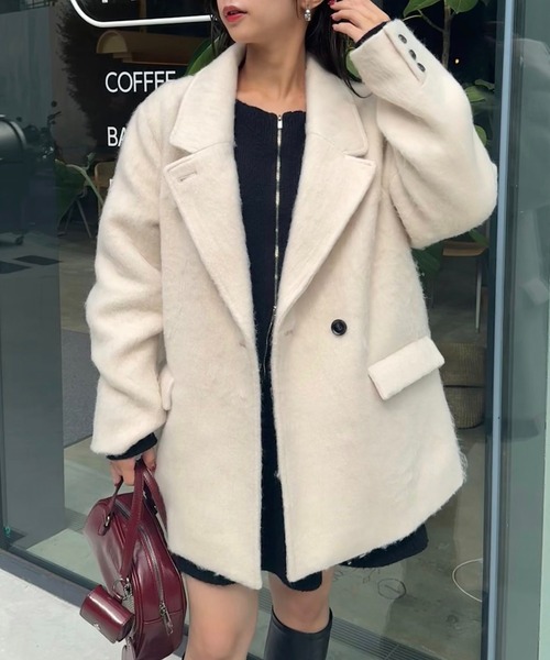 Chico（チコ）の「【お気に入り登録1万件！】シャギージャケットコート