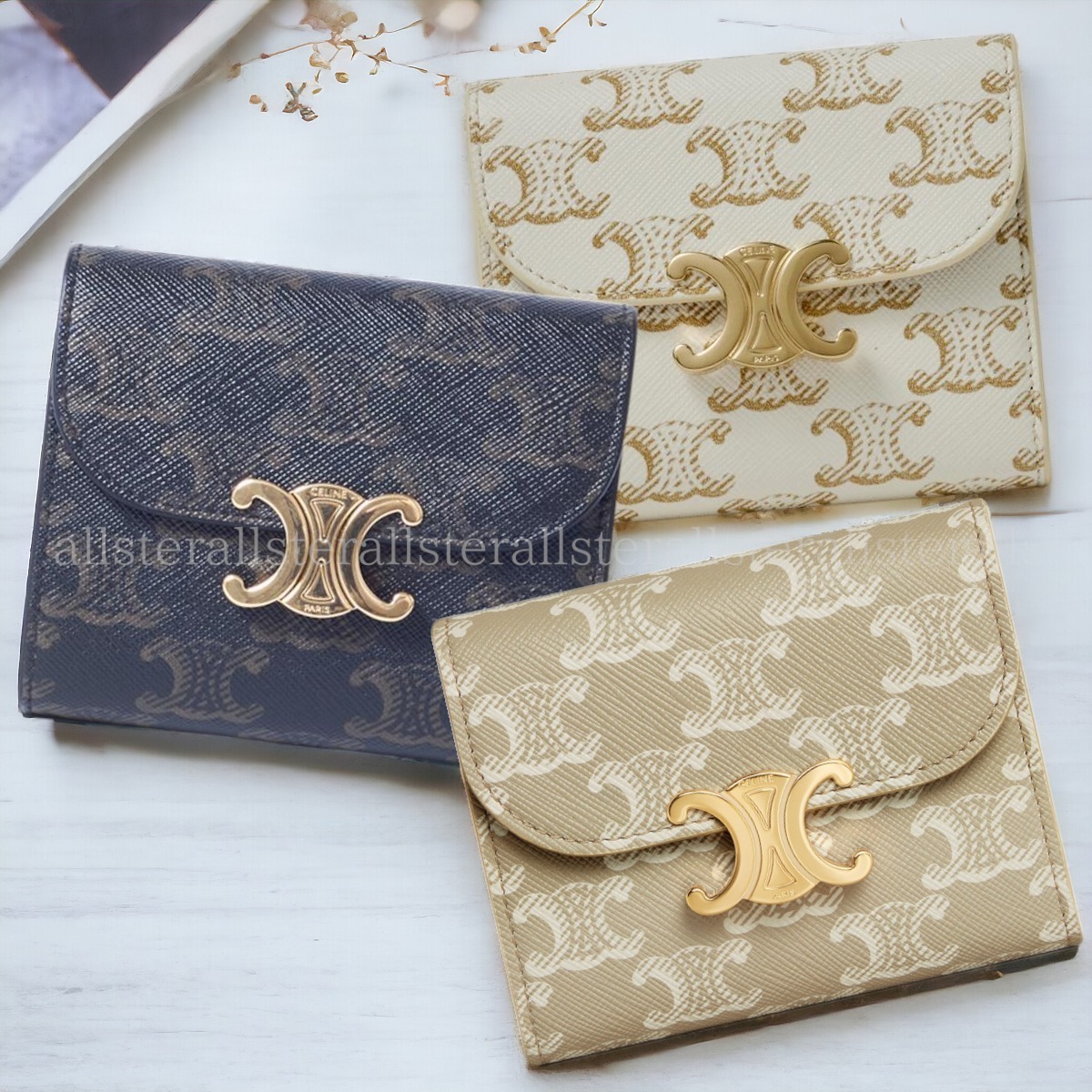 CELINE セリーヌ トリオンフキャンバス 3つ折り コンパクト財布