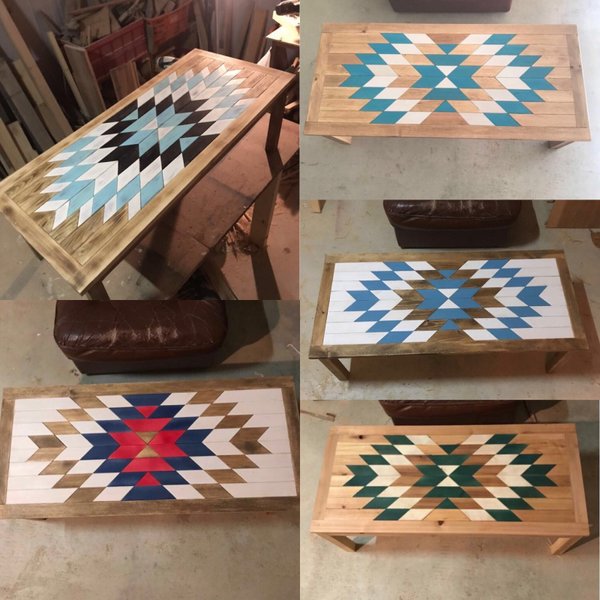 ローテーブル ☆ネイティブ柄☆オルテガ - 310R | minne byGMOペパボ