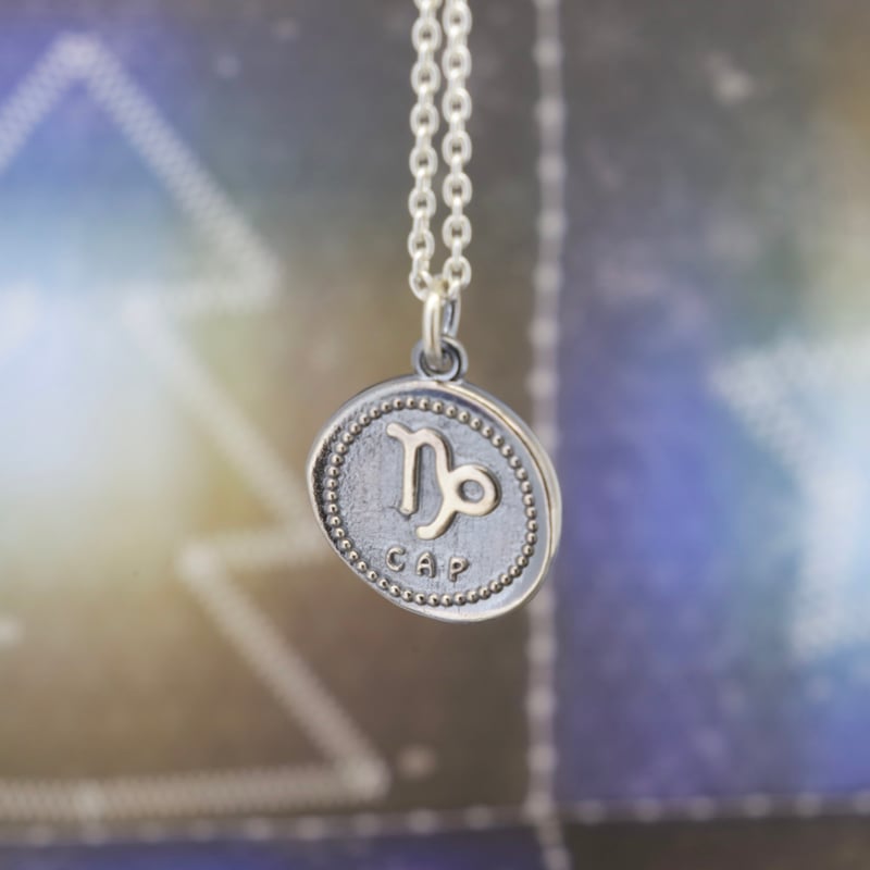 シルバー12星座（やぎ座）コインネックレス | Caravella