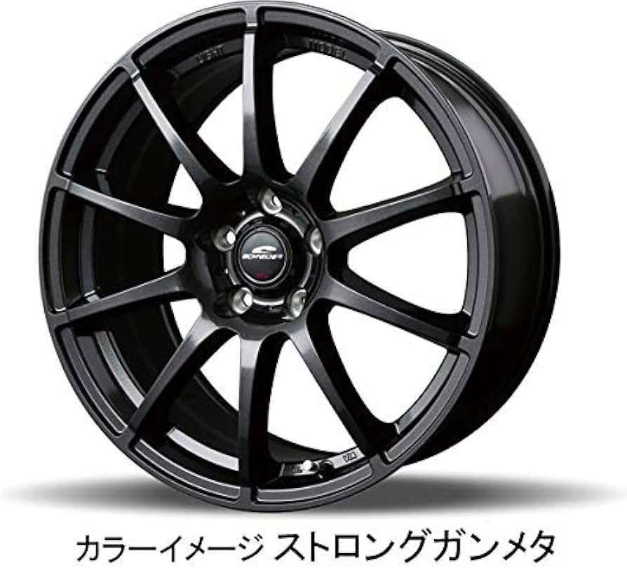 Amazon | 17インチ スタッグ 7J+38 5H-114.3 1本 ガンメタ ホイール