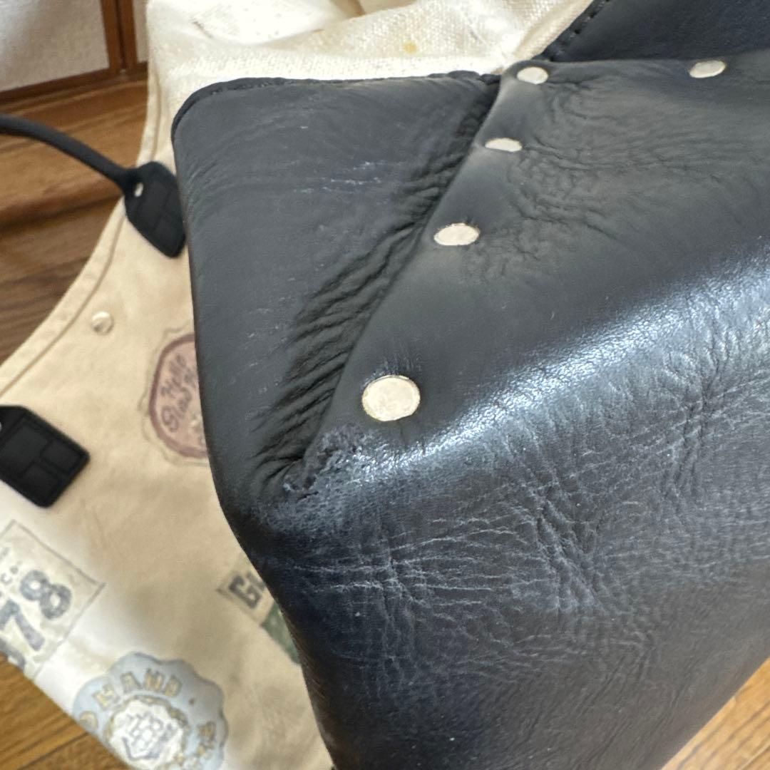 GLADHAND ハンドペイント ヘリテージレザー キャンバス トートバッグ