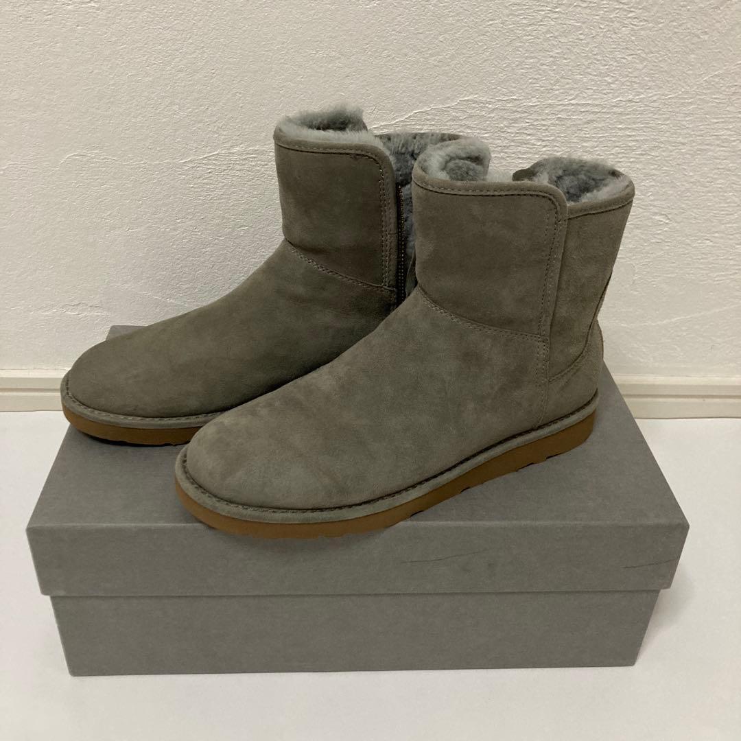 UGG アグー グレー ムートンブーツ 24センチ 未使用品 美品　冬靴 中古・古着通販】UGG (アグ) 編上げムートンブーツ グレー サイズ:24