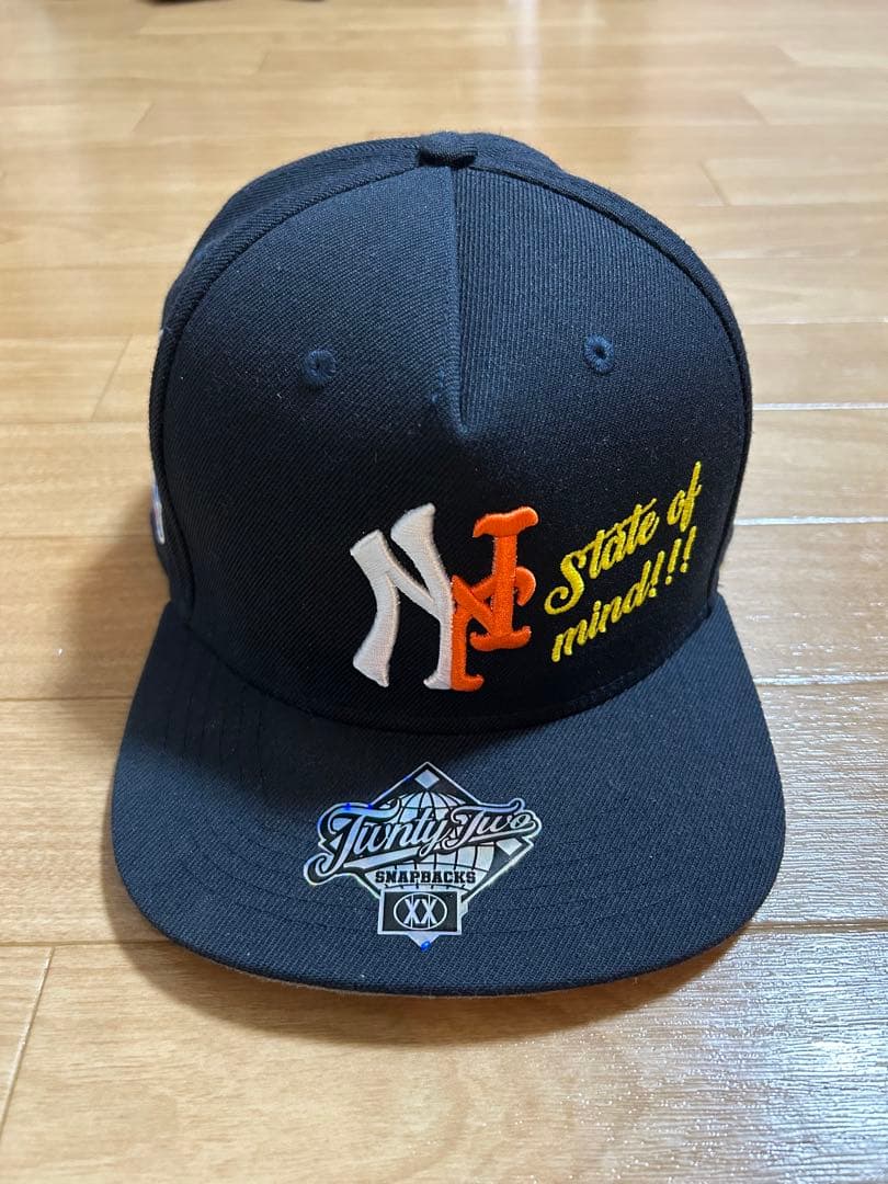 TWNTY TWO Snapback NYキャップ TWNTY TWO NY TIFFANY SNAPBACK CAP (BLACK/TIFFANY UNDER VISOR