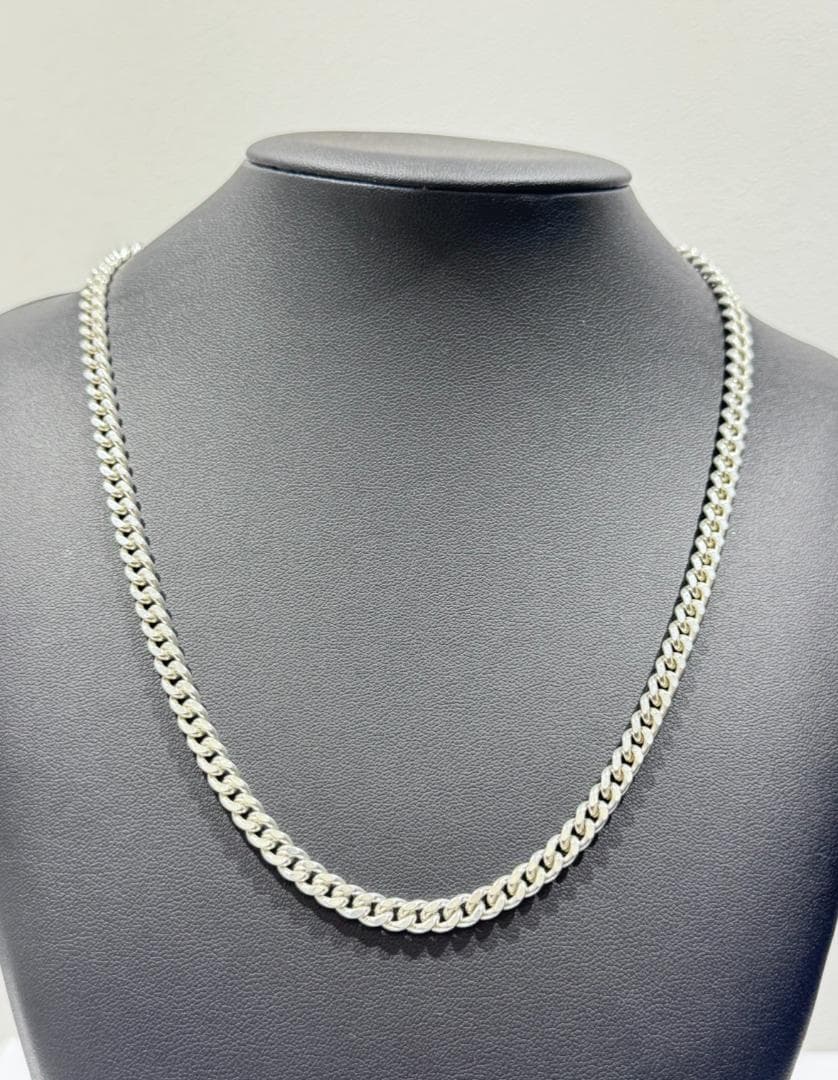 美品★シルバー925 喜平ネックレス 約50㎝ 約38.3g 幅約5.3㎜ (1 楽天市場】【ロジウム加工 925 幅1.8mmから太い3,5mm 長さ45cm/50cm